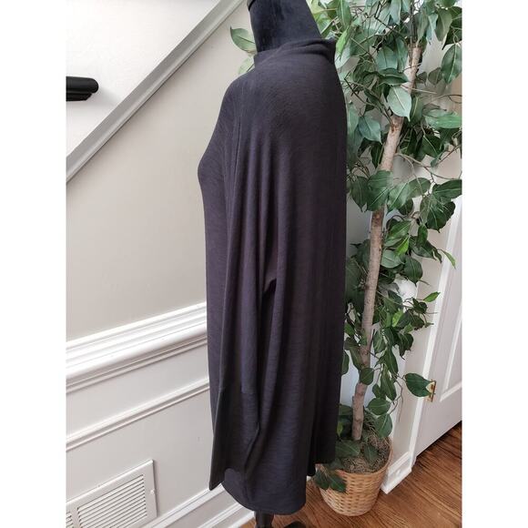 Express Sweater Dress Womens Small Black Stretch Long Sleeve Turtleneck Pullover - Picture 11 of 12